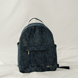 Denim Distressed Print Bagpack - Denim Blue