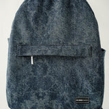 Denim Distressed Print Bagpack - Denim Blue