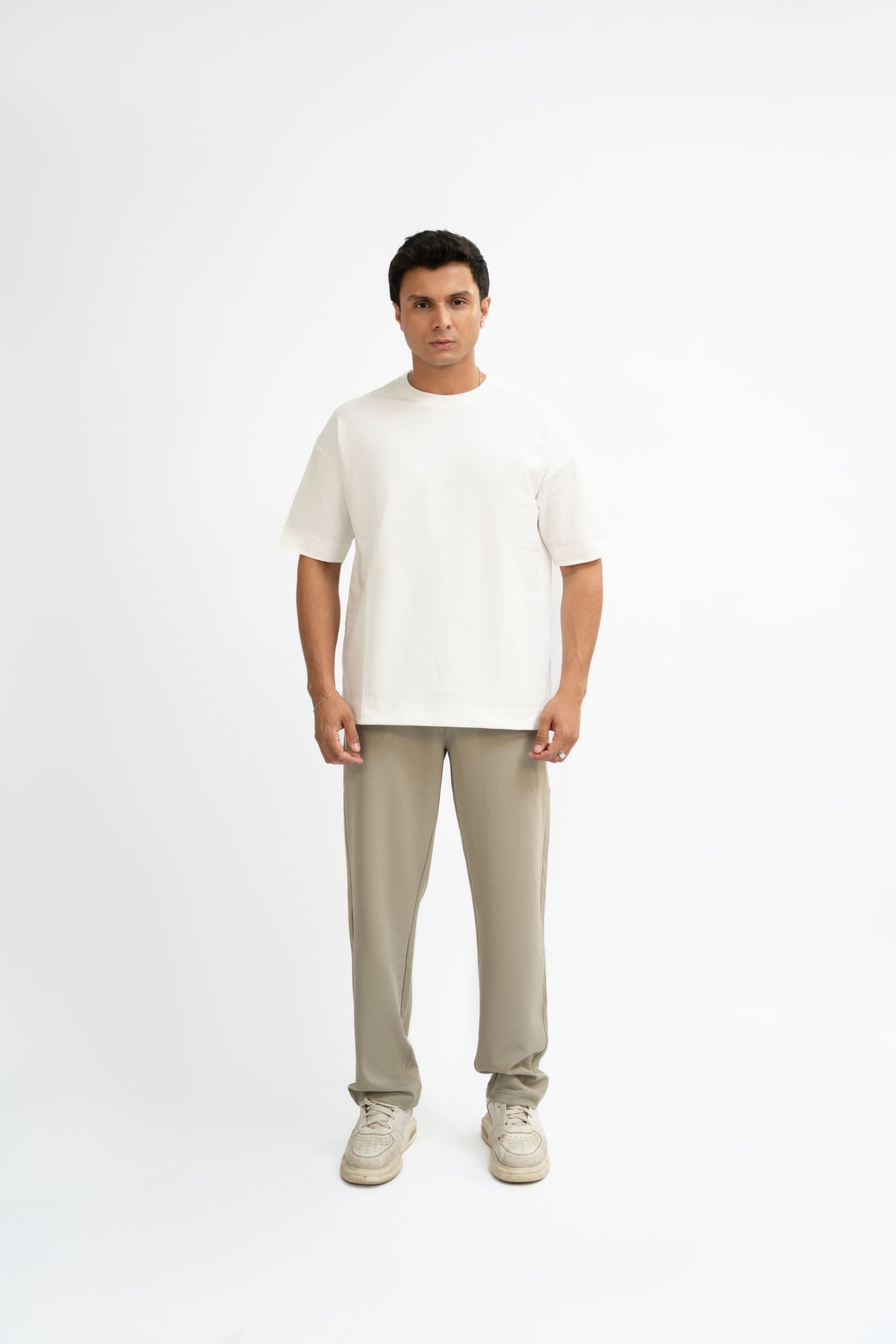 Airy Cotton Oversized T-Shirt - Eternal White