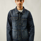 Multi Pocket Over Shirt - Washed Out Denim Blue
