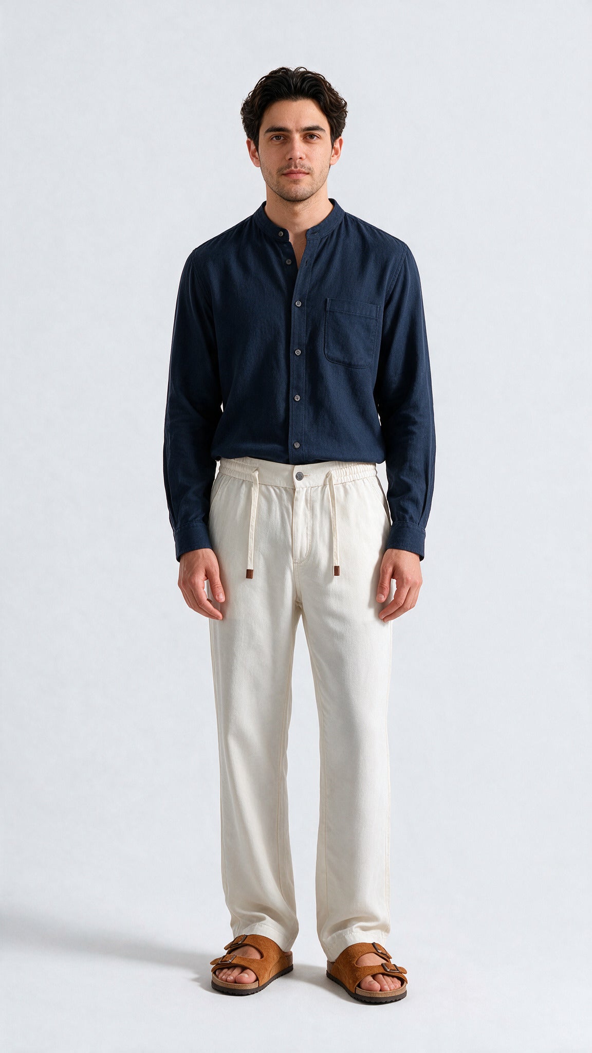 Dress Linen Pant - Moon White