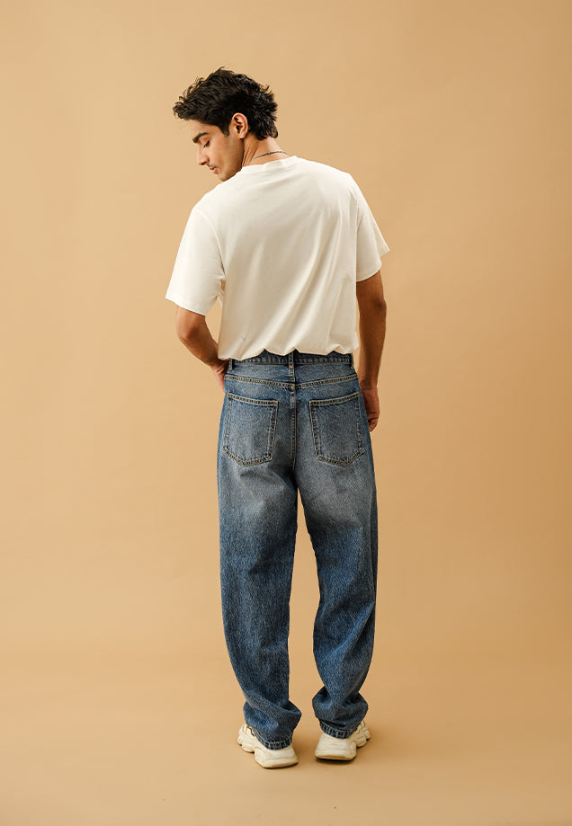Basic Baggy - Dark Blue Wash