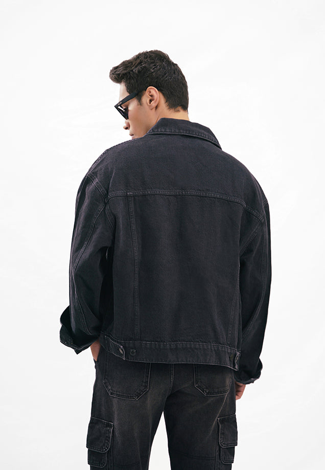 Basic Oversized Jacket - Black