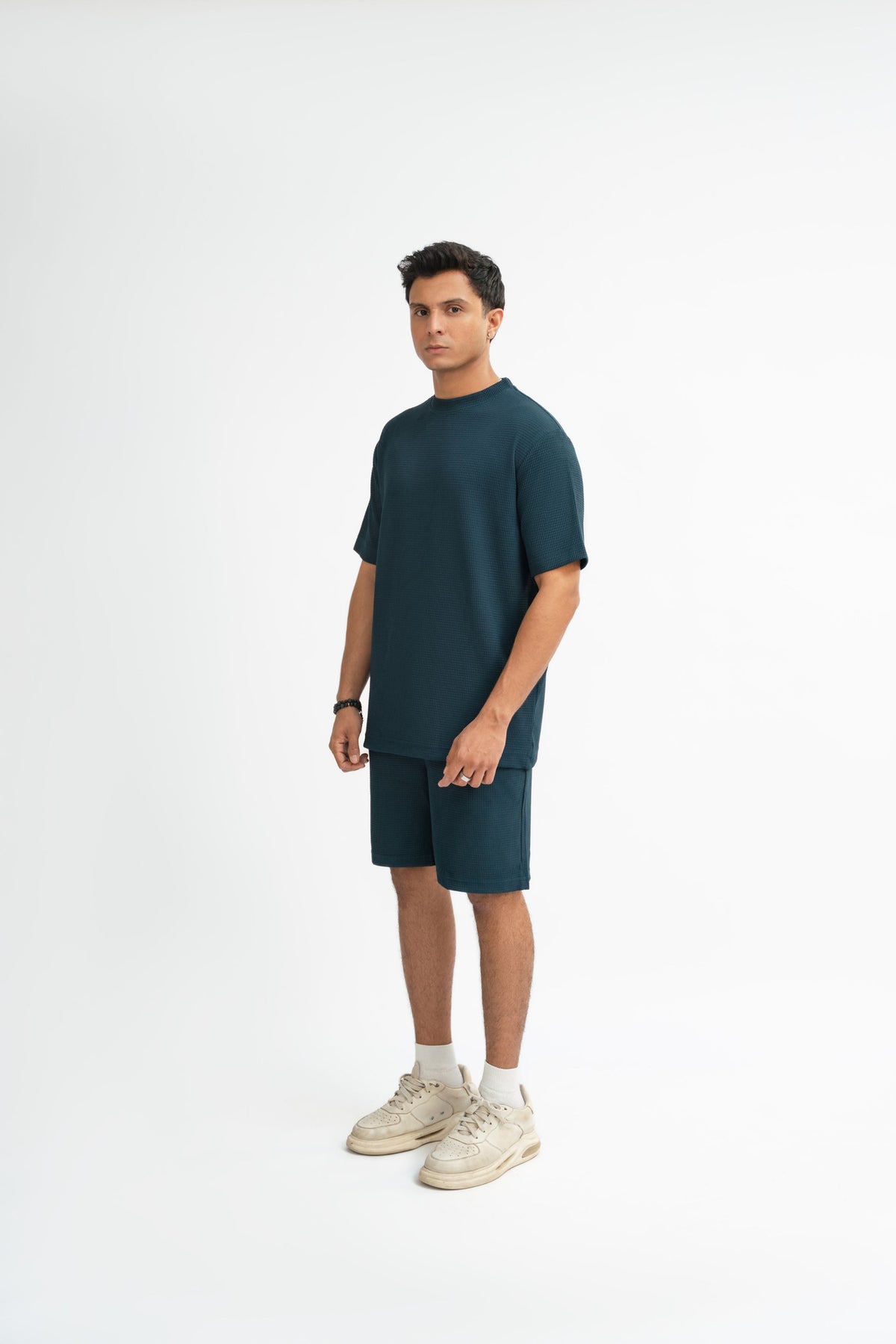 Waffle Knit Twin Set - Blue