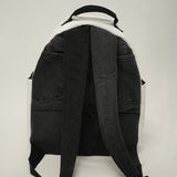 Single Zip Backpack - Black & White