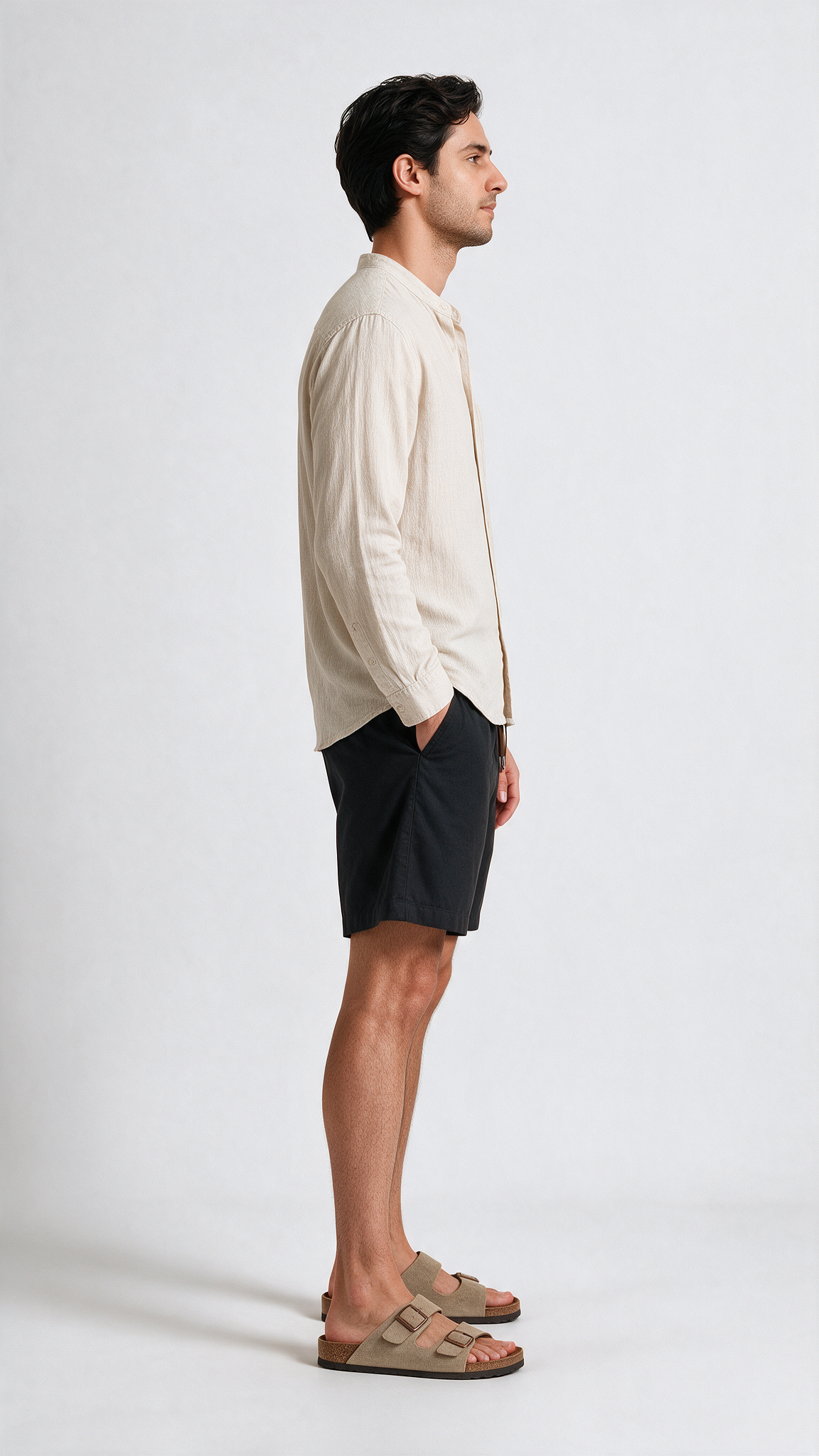 Linen Shorts - Black
