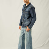 Multi Pocket Over Shirt - Washed Out Denim Blue