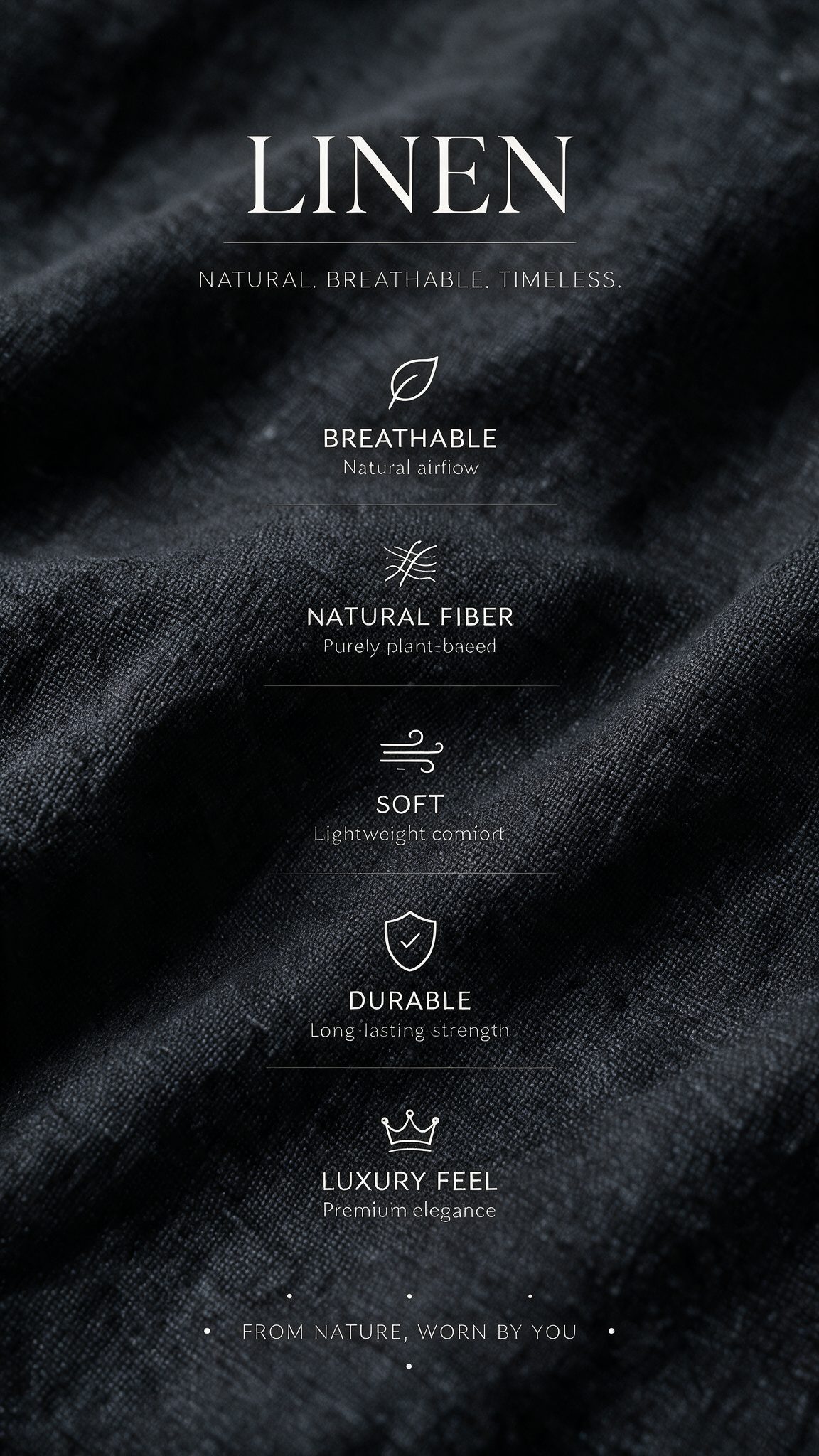Linen Shorts - Black