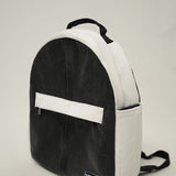 Single Zip Backpack - Black & White