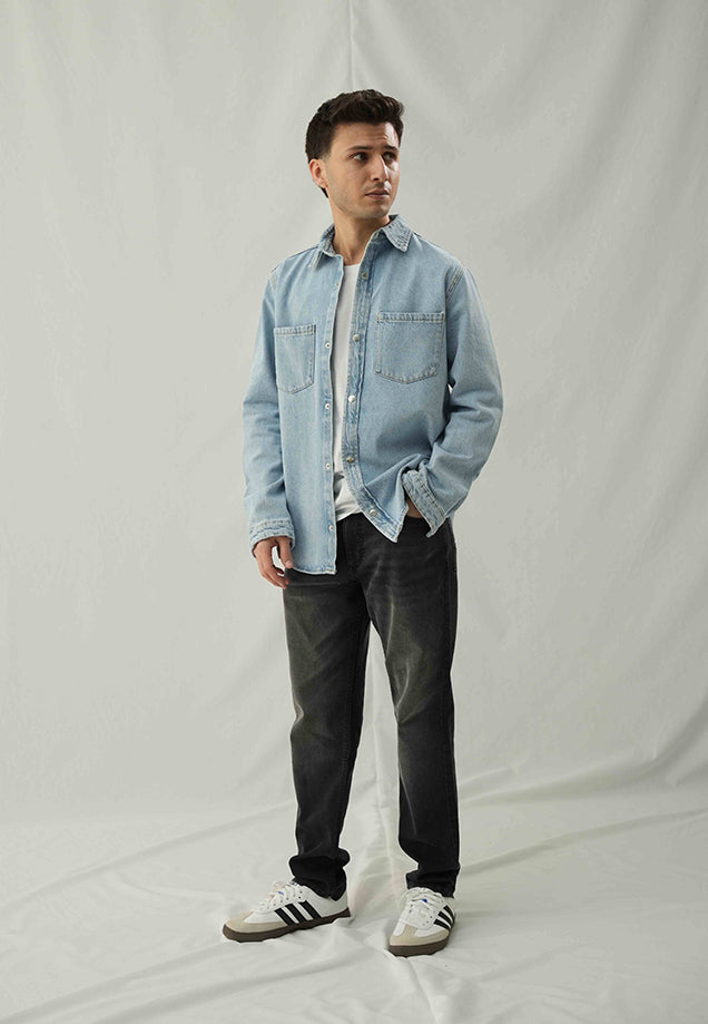 Denim Shirt - Faded Light Blue