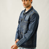 Multi Pocket Over Shirt - Washed Out Denim Blue