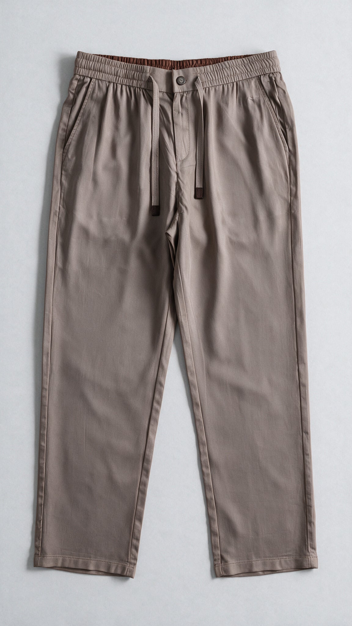 Dress Linen Pant - Ivory Brown