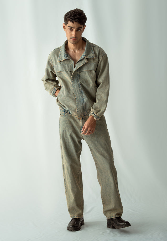 Biker Jacket - Pale Blue