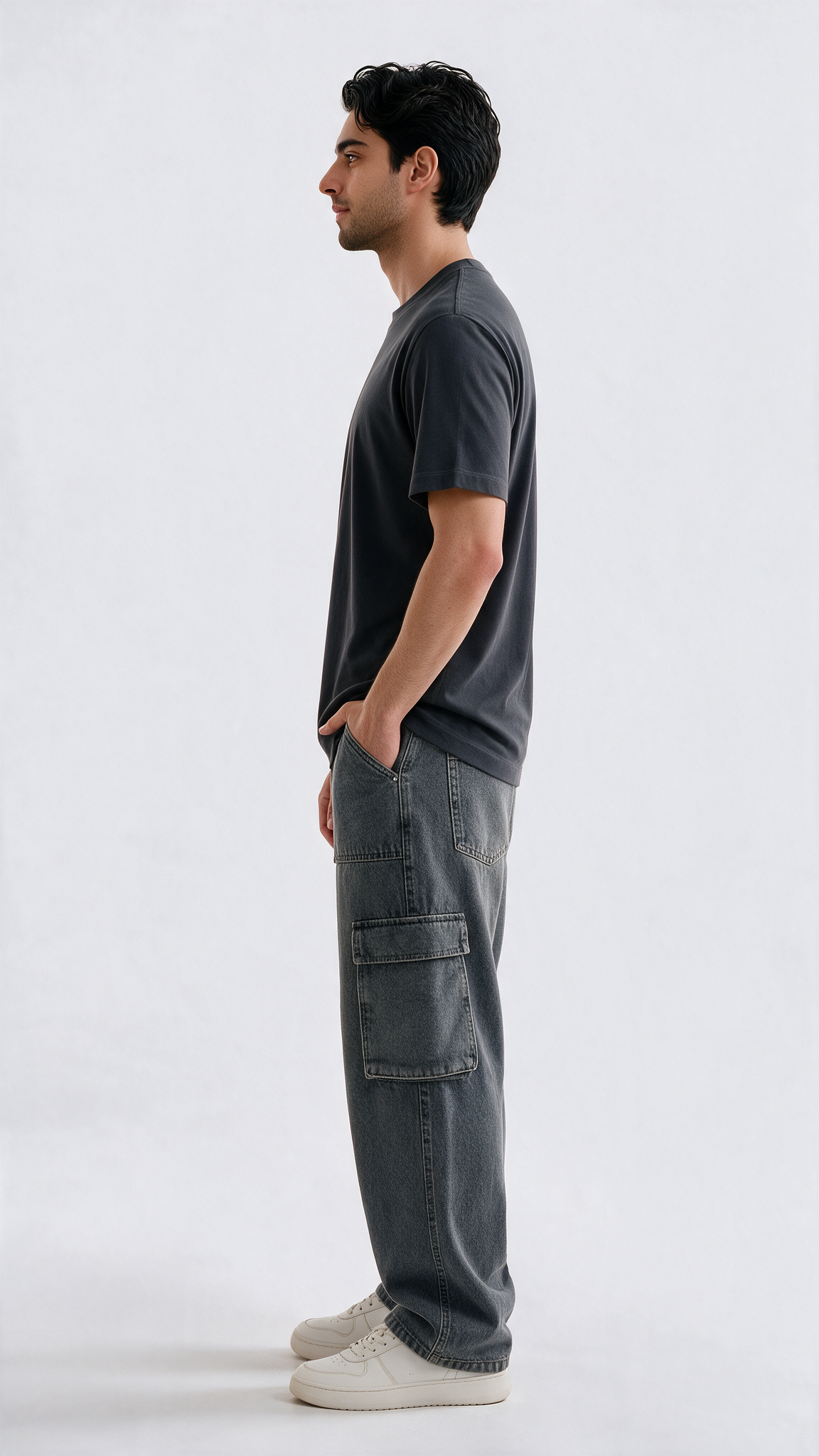 Premium Soft-Touch
Tee- Pebble Grey