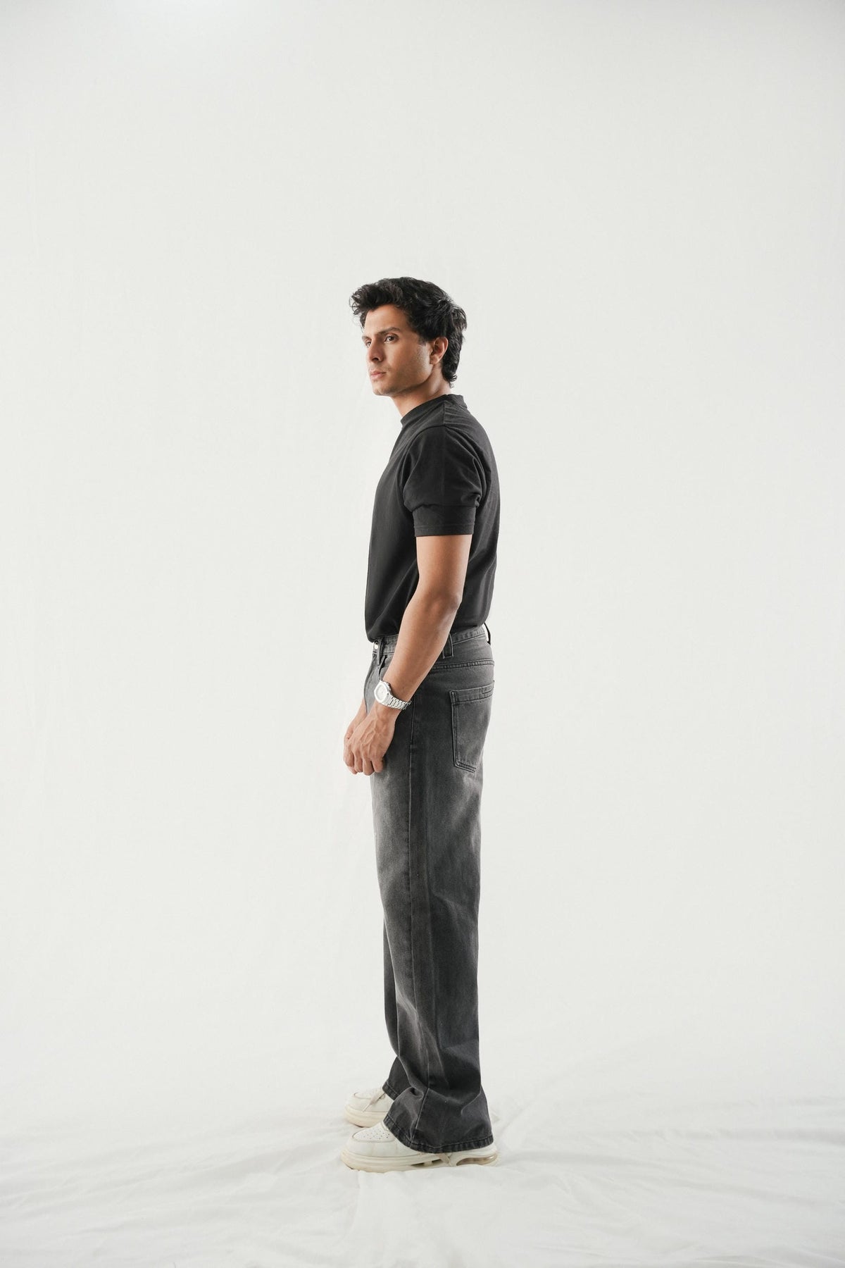 Extra Baggy Jeans Black Stone Wash