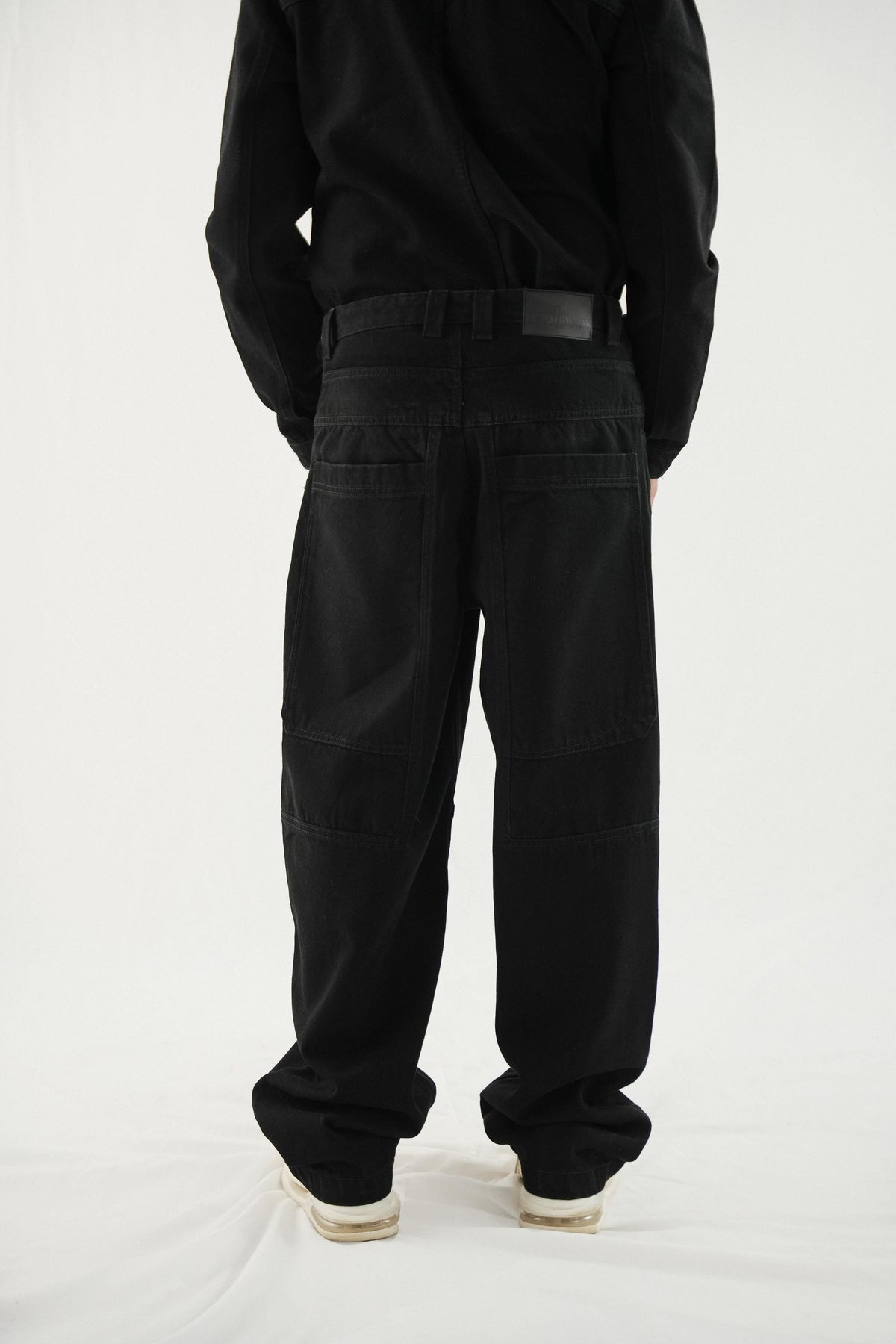 Black Technical Jeans - Super Baggy Fit