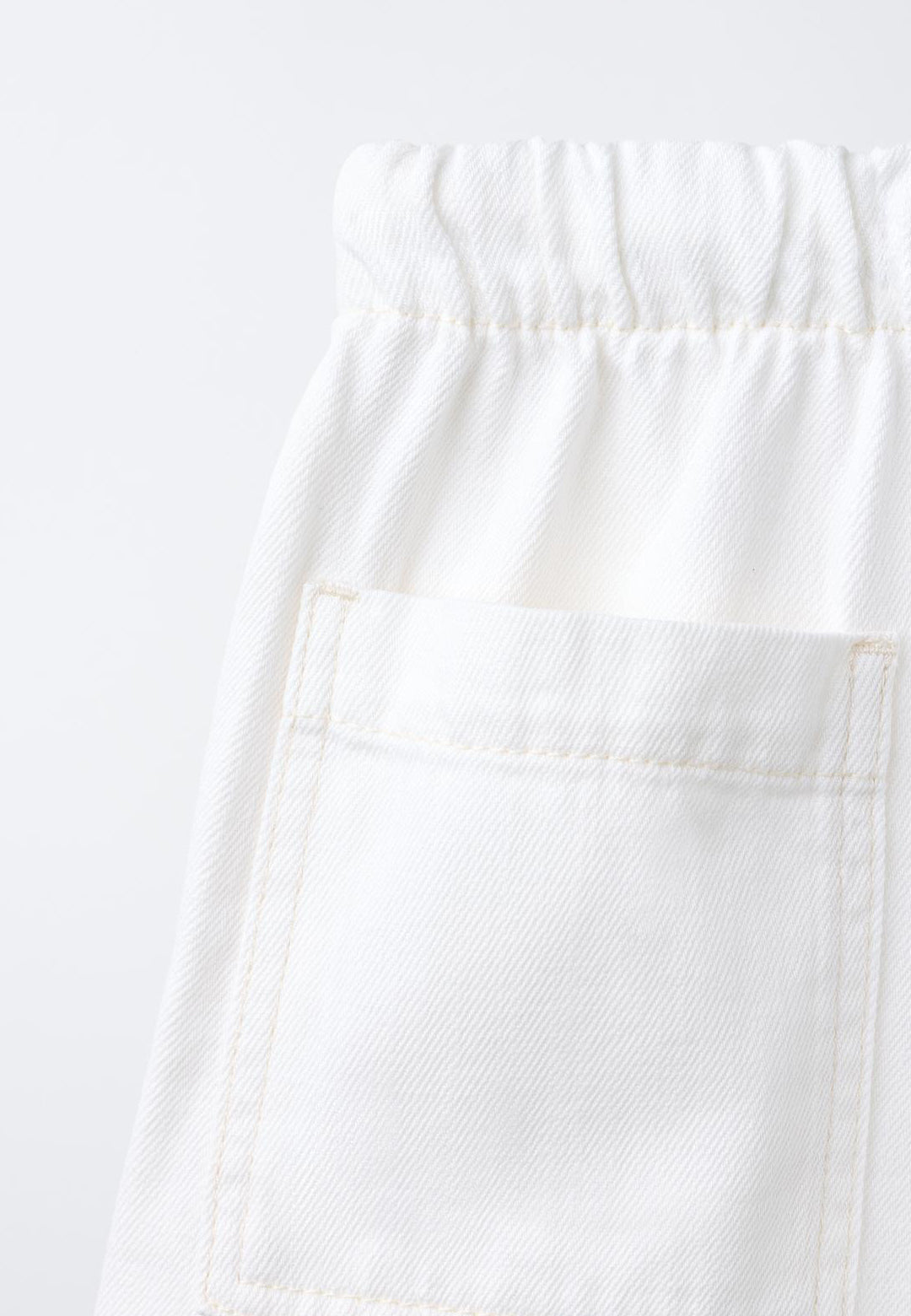 LONG LINE DRAW STRING SHORT - CASUAL CREAM