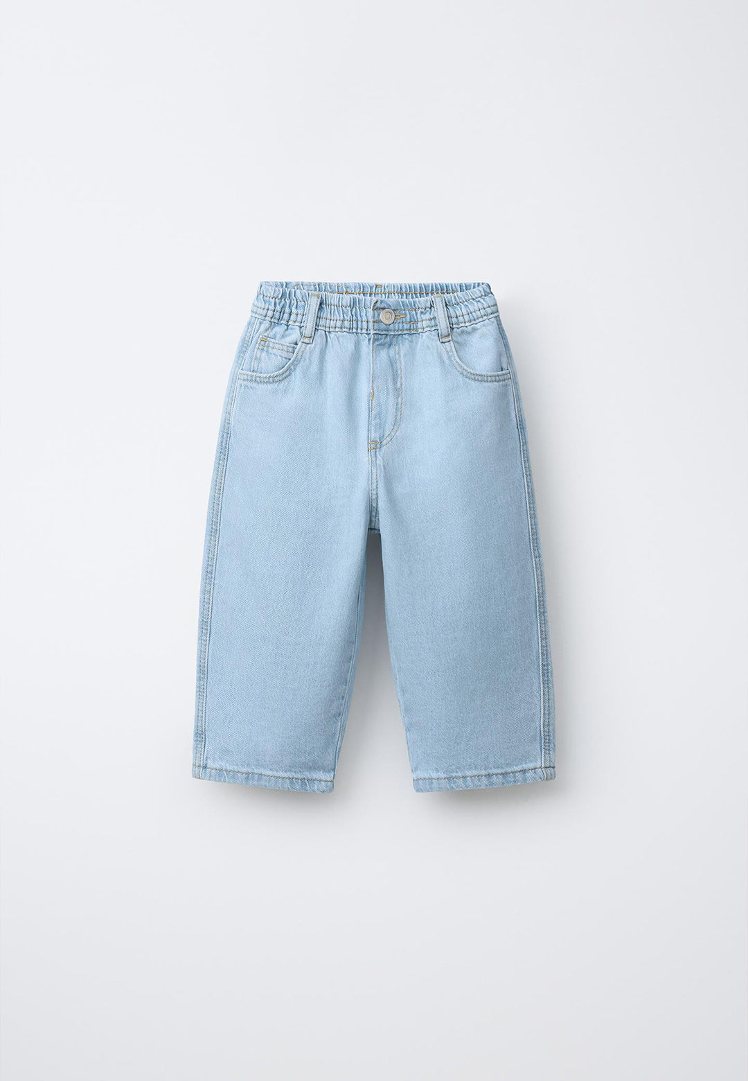 RELAXED FIT DENIM TROUSER - LIGHT BLUE