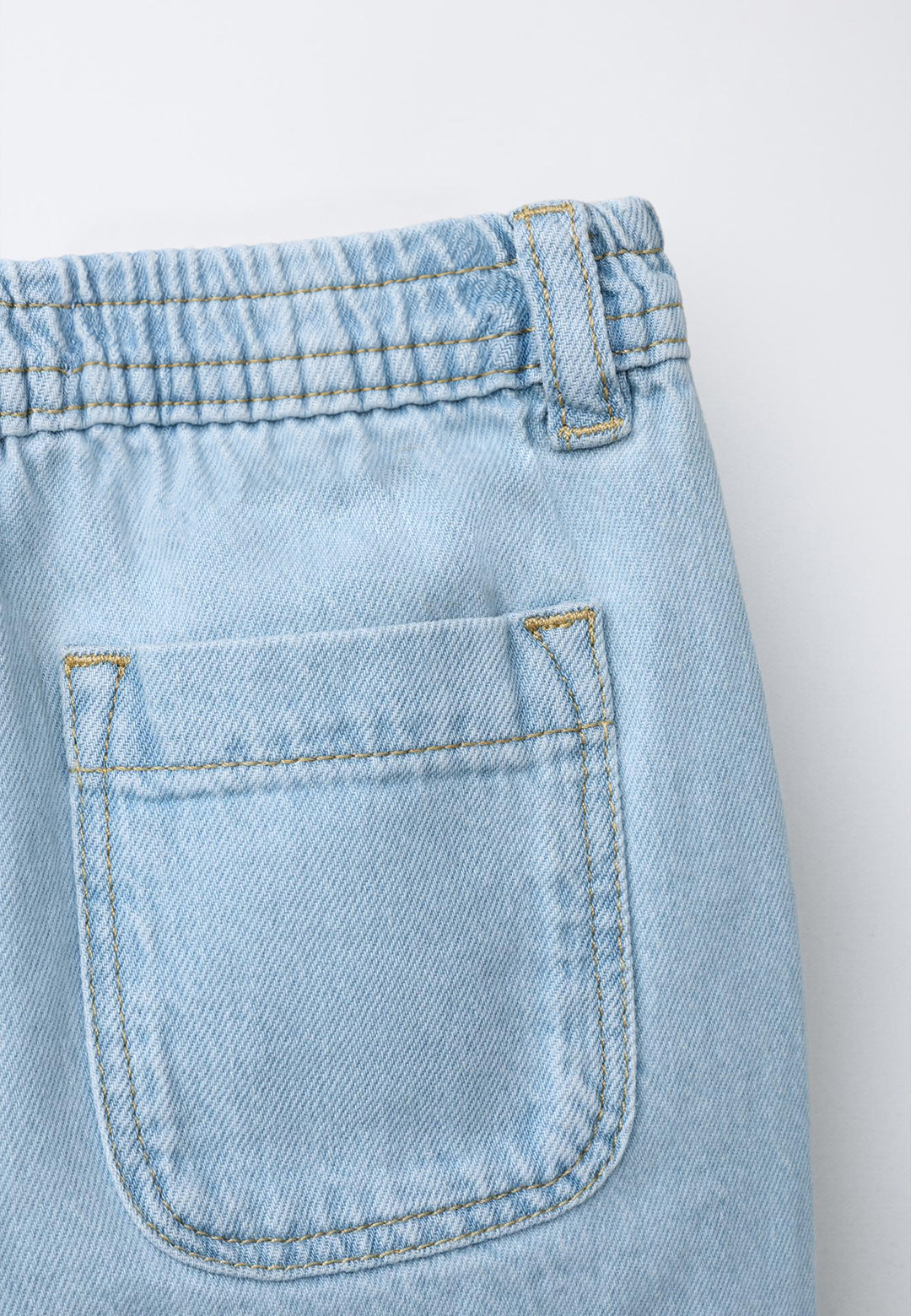 RELAXED FIT DENIM TROUSER - LIGHT BLUE