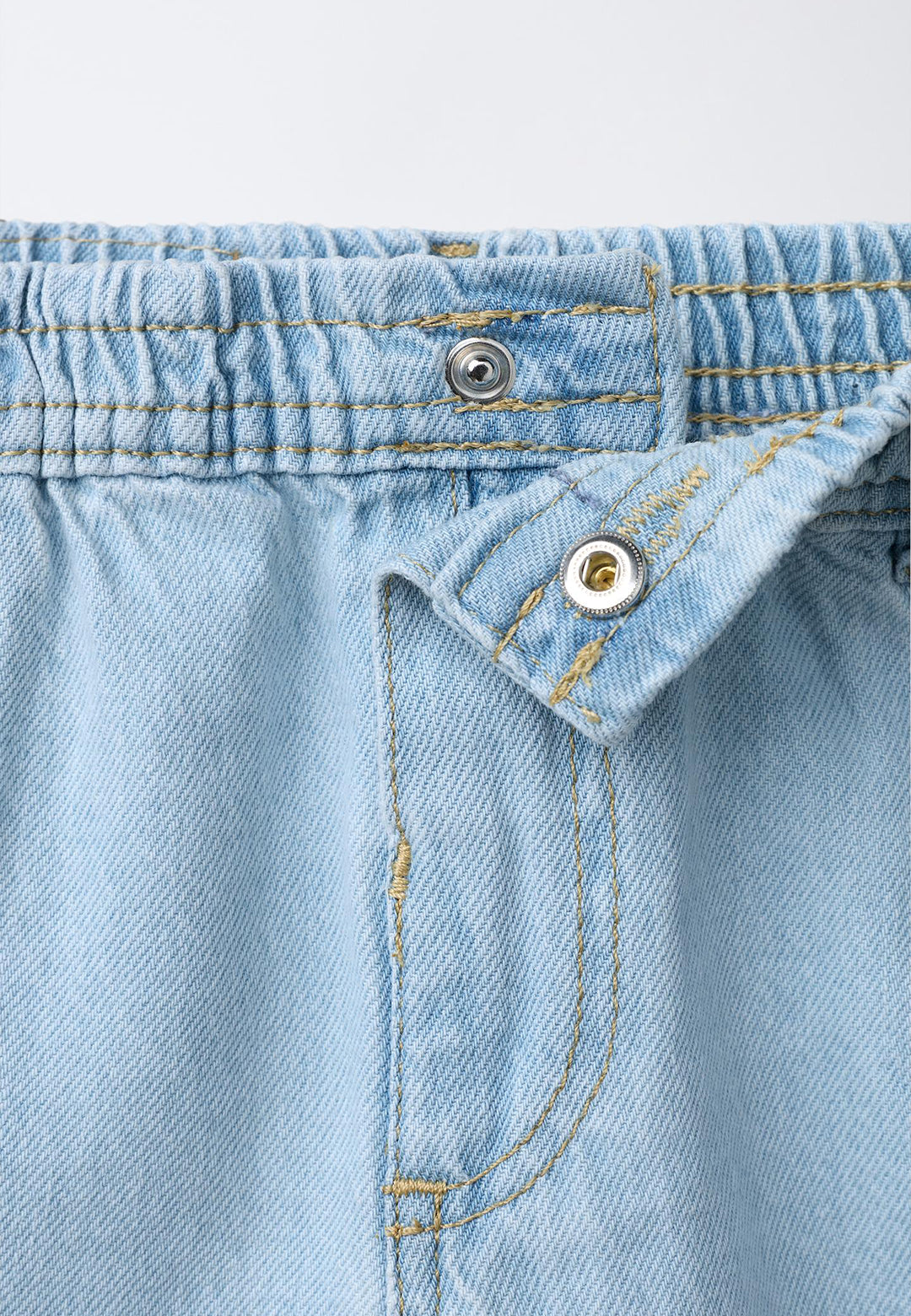 RELAXED FIT DENIM TROUSER - LIGHT BLUE