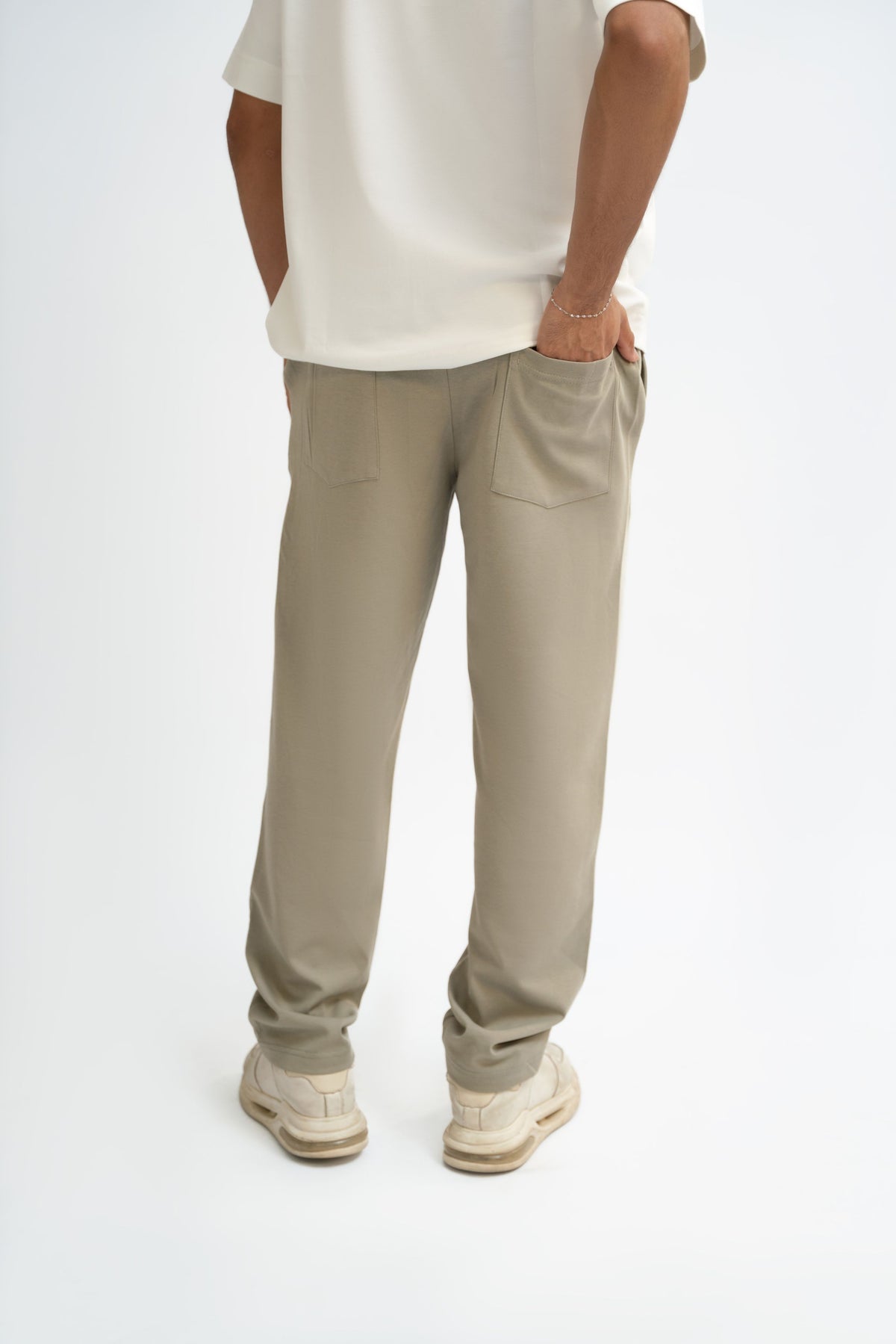 Tapered Fit Sweat Pants - Sage Green