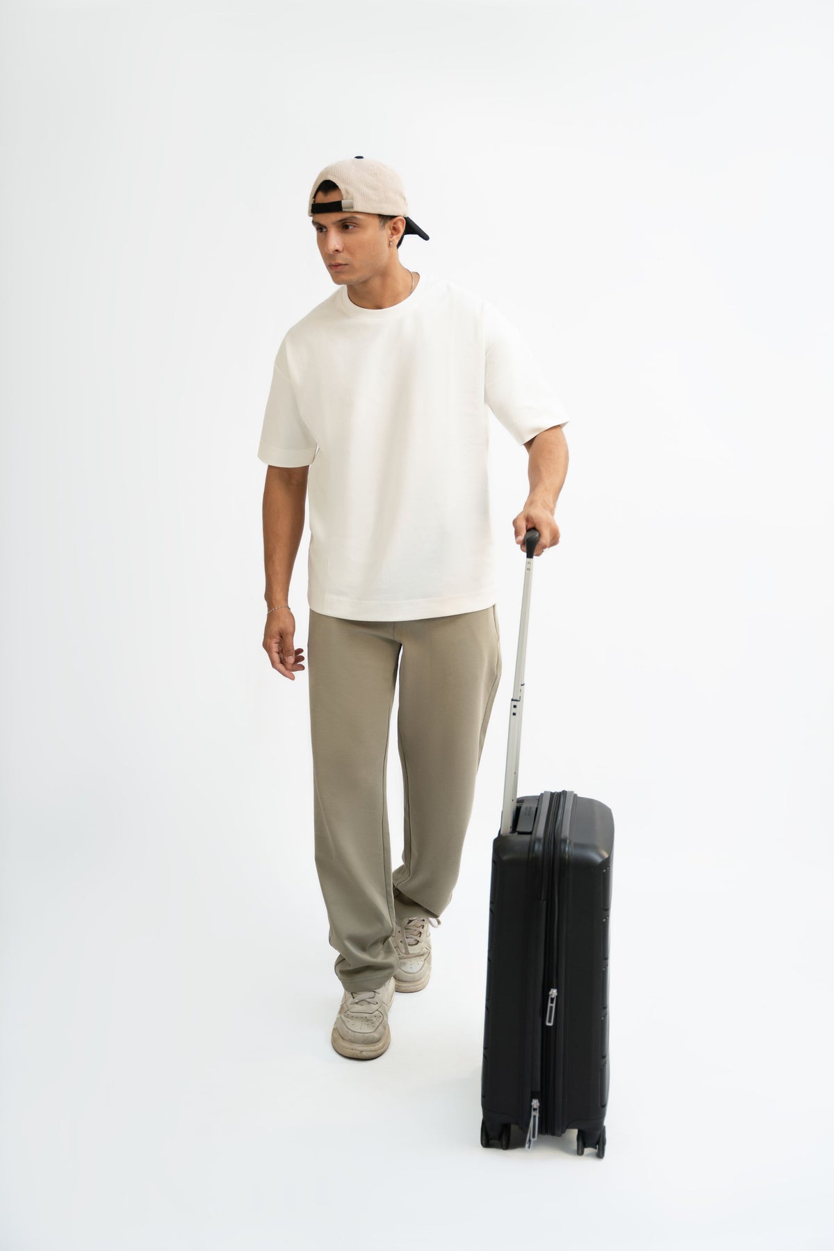 Airy Cotton Oversized T-Shirt - Eternal White