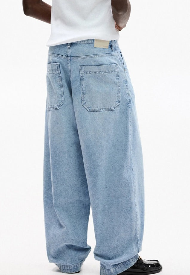 Barrel Fit Jeans - Light Blue