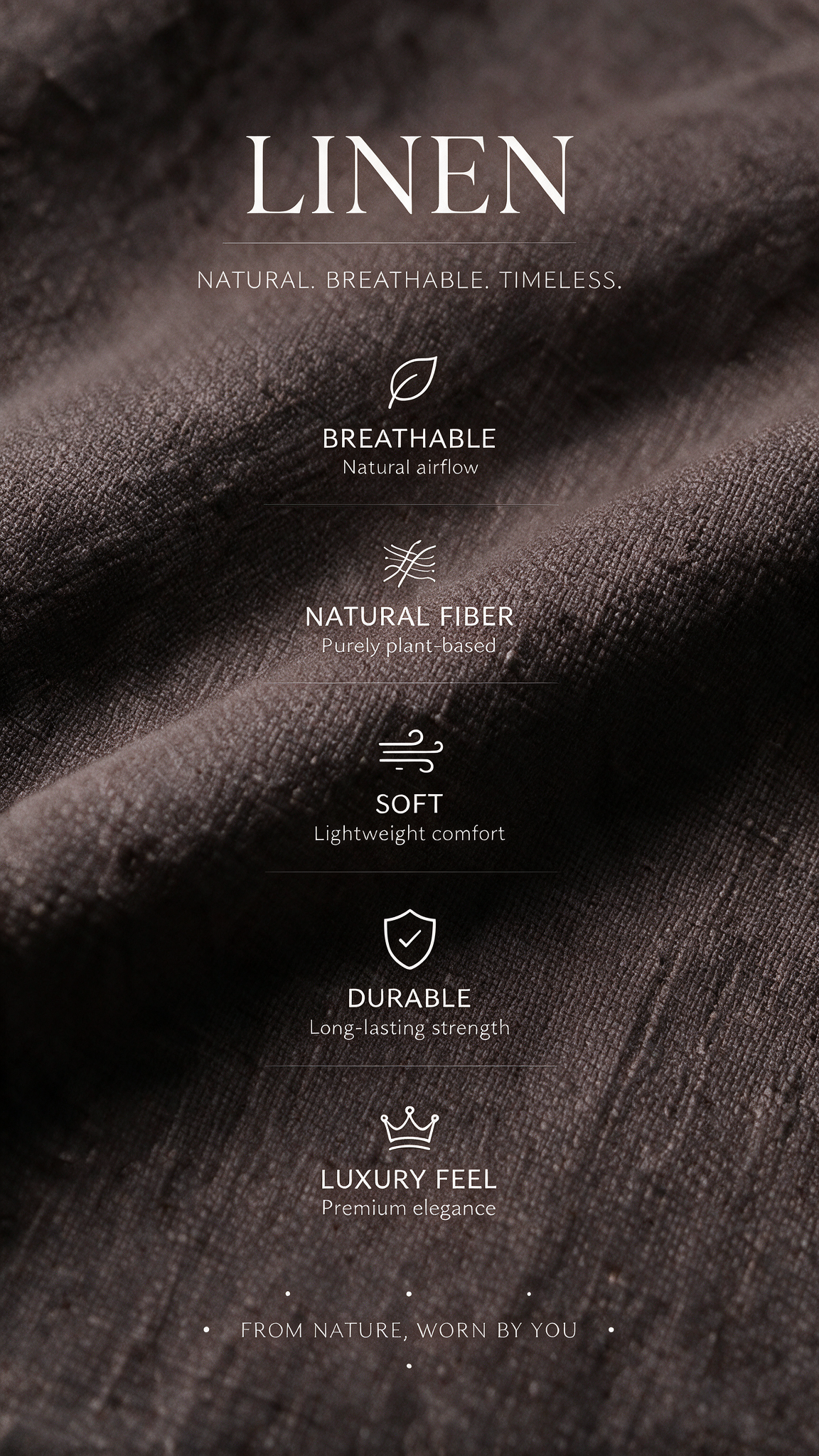 Linen Pant - Walnut Brown