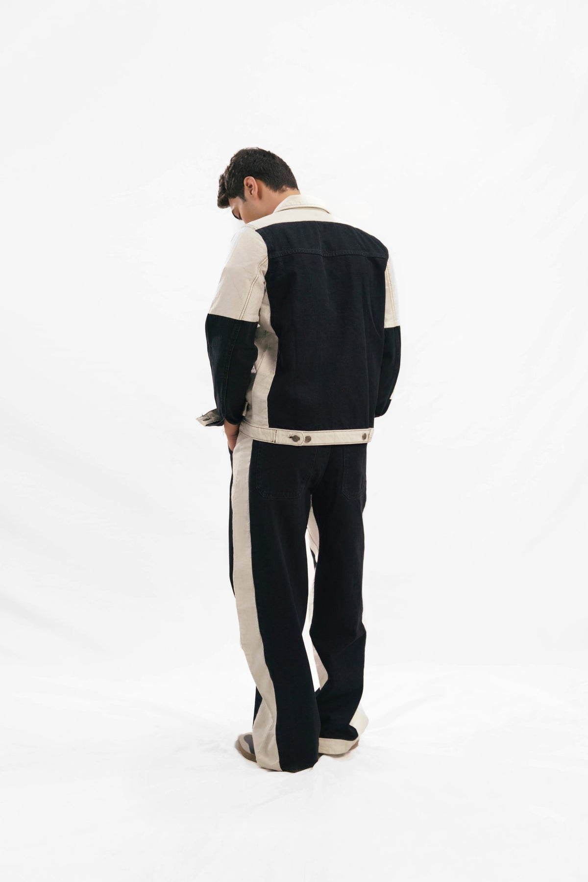 Denim Jacket - Black & White