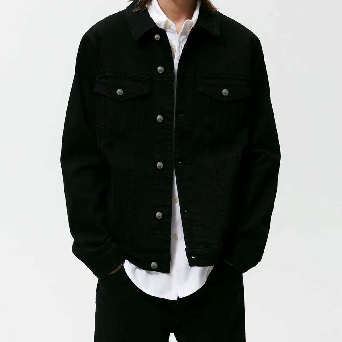 Premium Black Denim Jacket
