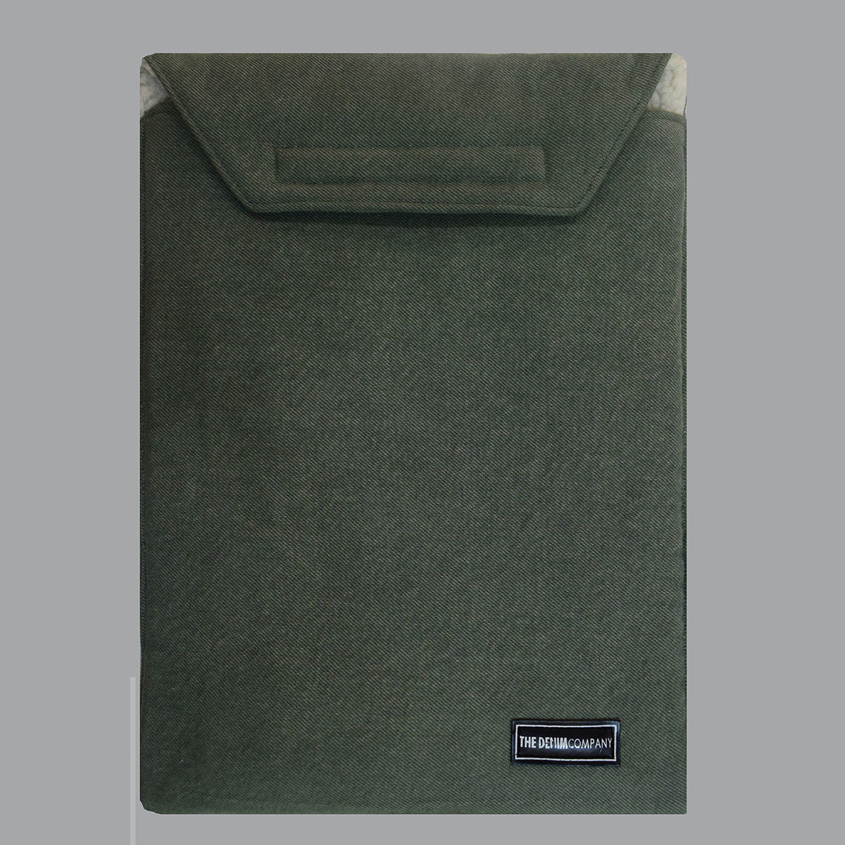 Denim Laptop Sleeve Velcro (Khaki)