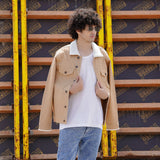 Denim Jacket With Sherpa
