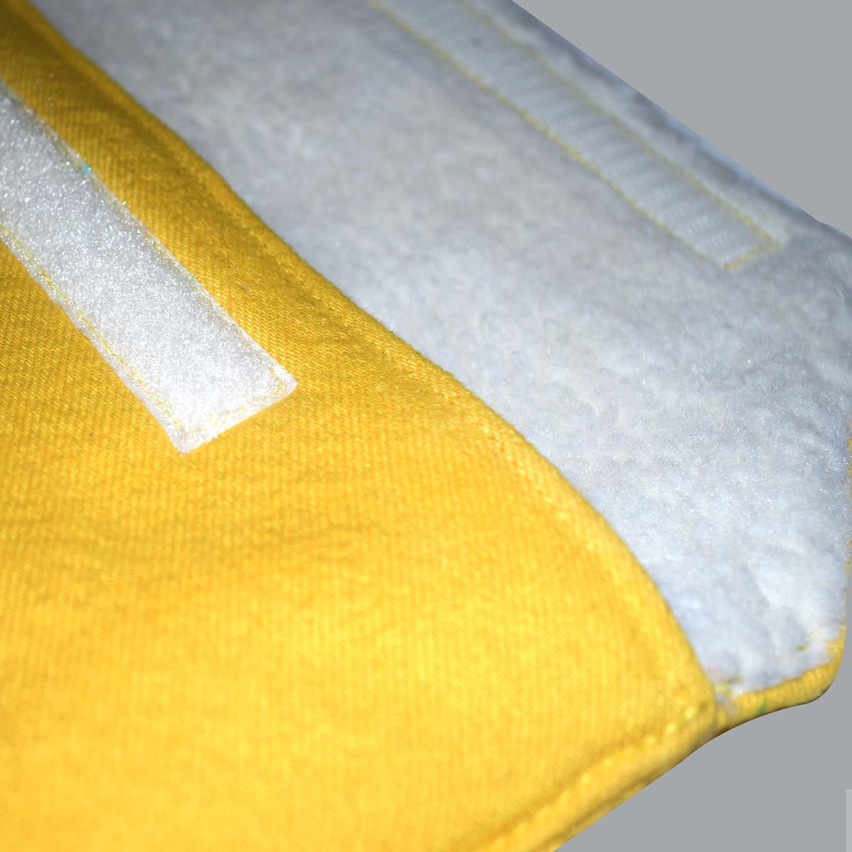Denim Laptop Sleeve Velcro (Yellow)