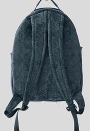 Denim Distressed Print Bagpack  - Denim Blue