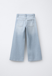 Shiny Studs Denim Jeans – Faded Light Blue