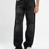 Technical Wide Leg Jeans - Black