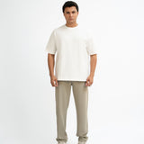 Airy Cotton Oversized T-Shirt - Eternal White