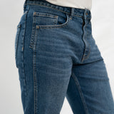 Comfort Slim Fit Technical Jeans - Mid Blue Wash
