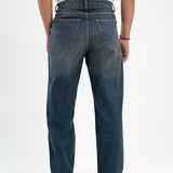 Basic Straight Fit Jeans - Dark Blue Tint