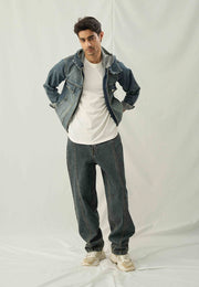 Barrel Fit Jeans - Blue Tint
