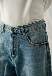 Basic Baggy - Mid Blue Wash