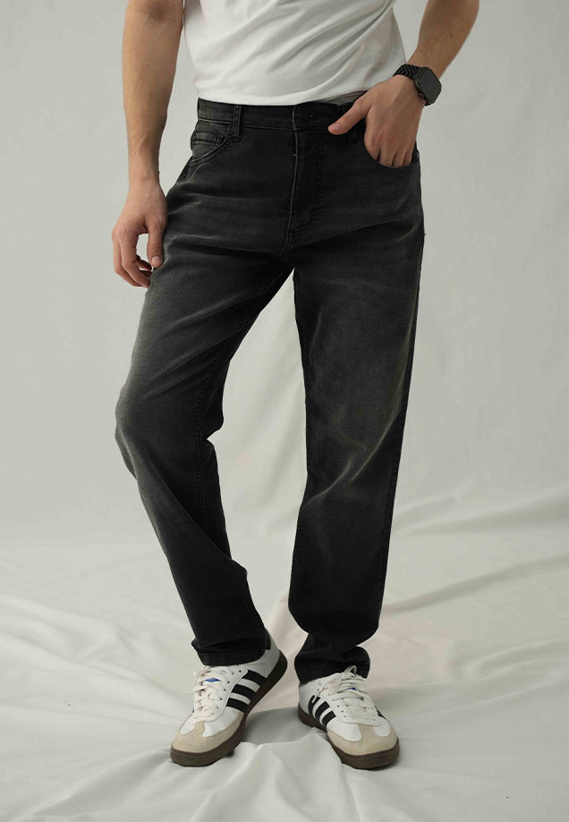 Comfort Slim Fit Denim - Black Stone Wash