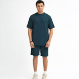 Waffle Knit Twin Set - Blue