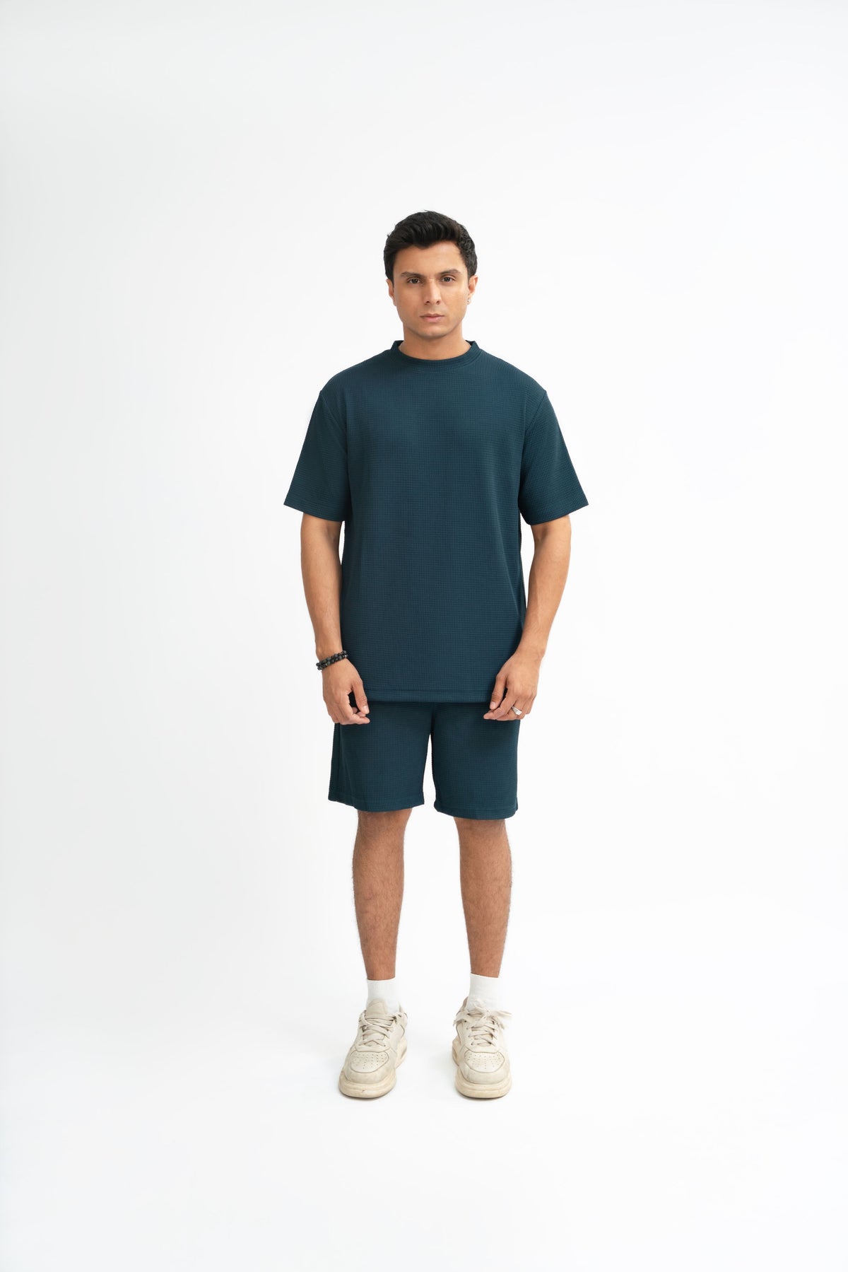 Waffle Knit Twin Set - Blue