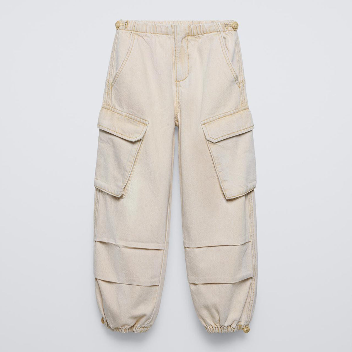 PARACHUTE CARGO JEANS - SAND WASH
