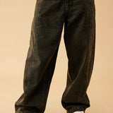 Barrel Fit Jeans - Black Stone Wash