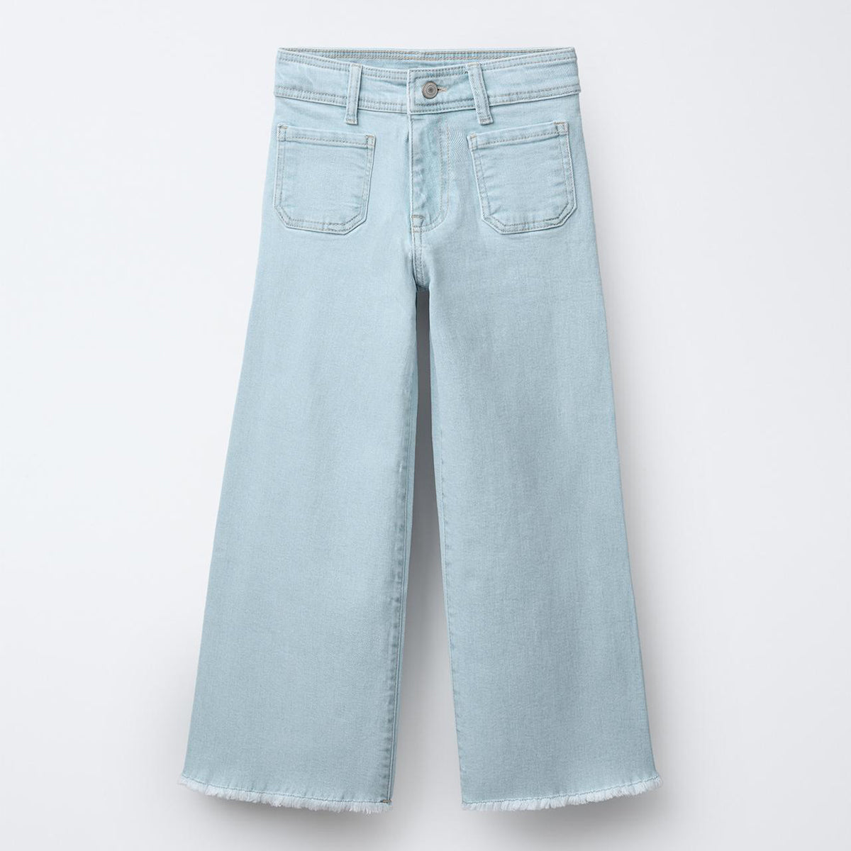 MARINE JEANS WITH PATCH POCKET - LIGHT BLEACH BLUE