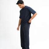 Tapered Fit Sweat Pants - Midnight Blue