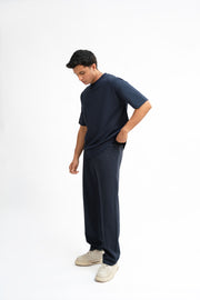 Tapered Fit Sweat Pants - Midnight Blue
