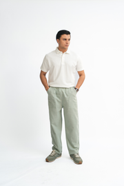 Linen Pants - Mint Grey